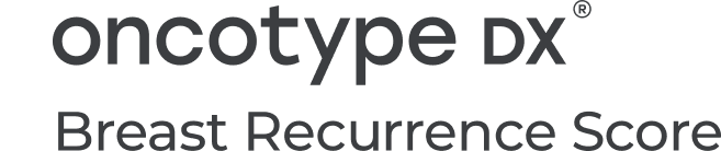 Oncotype DX Breast Recurrence Score logo in black and white.